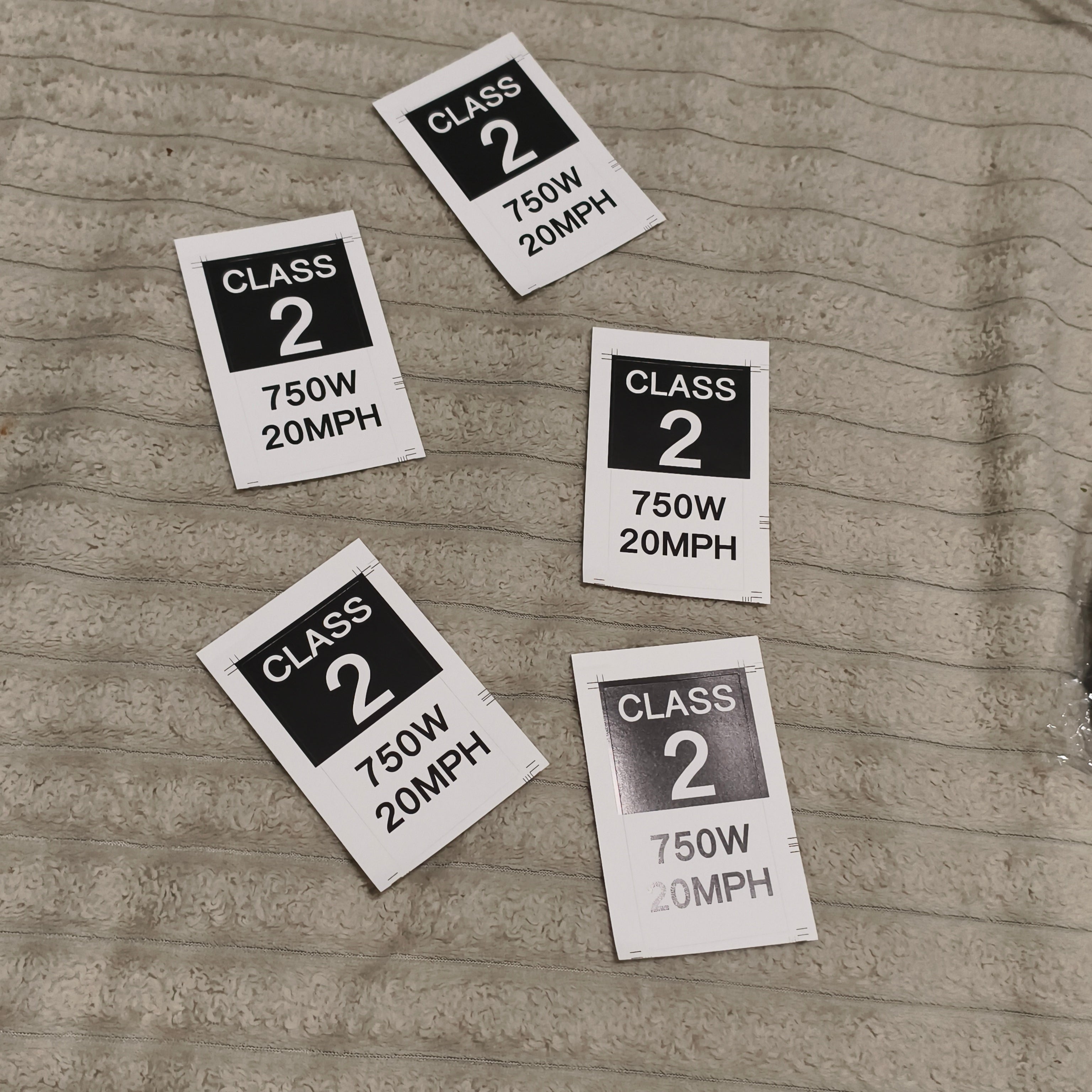 Class 2 stickers