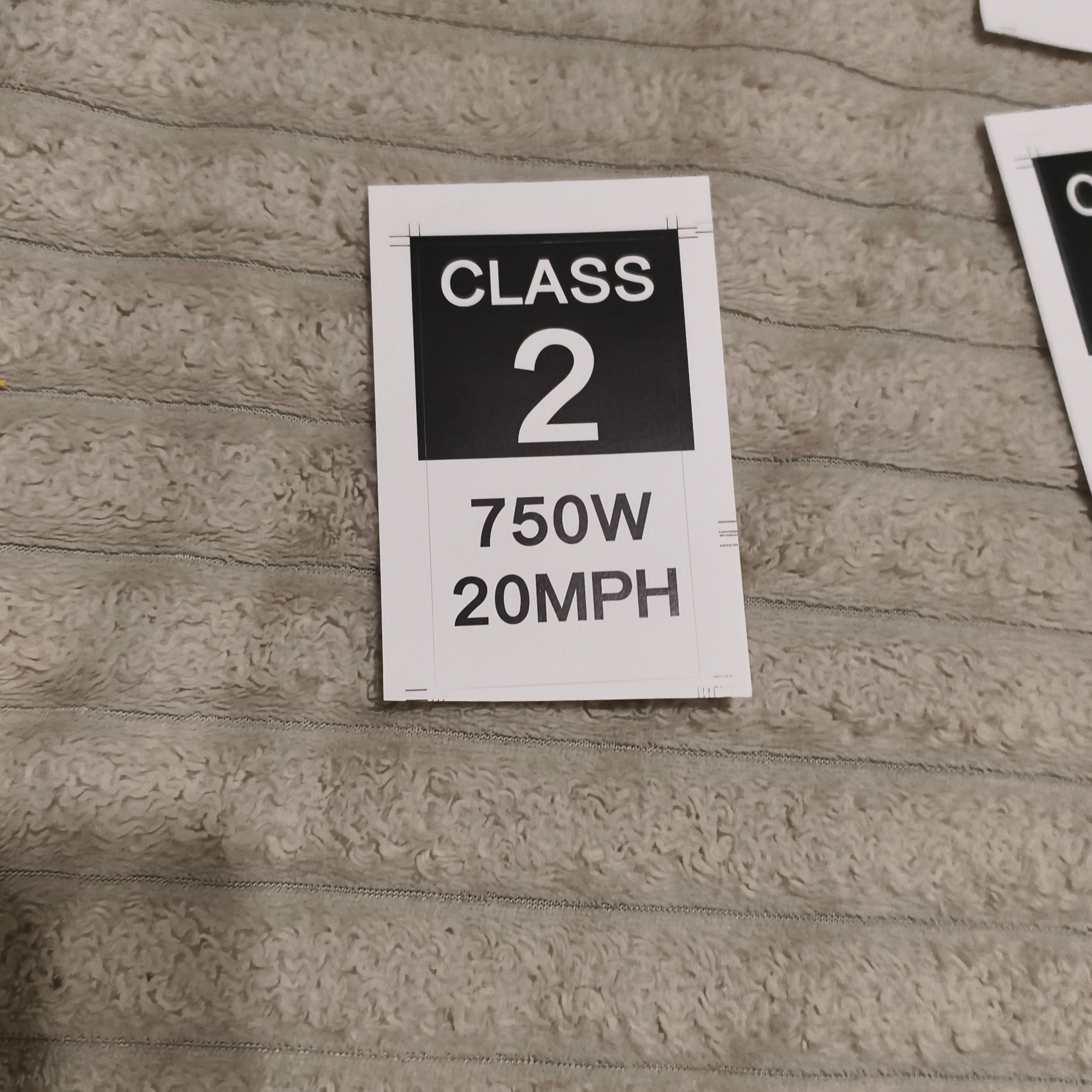 Class 2 stickers